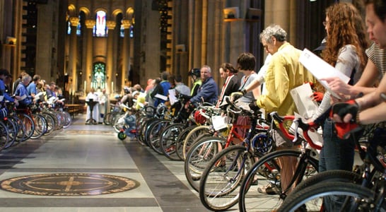 Motorcycle Mass and Blessing of the Bikes Day